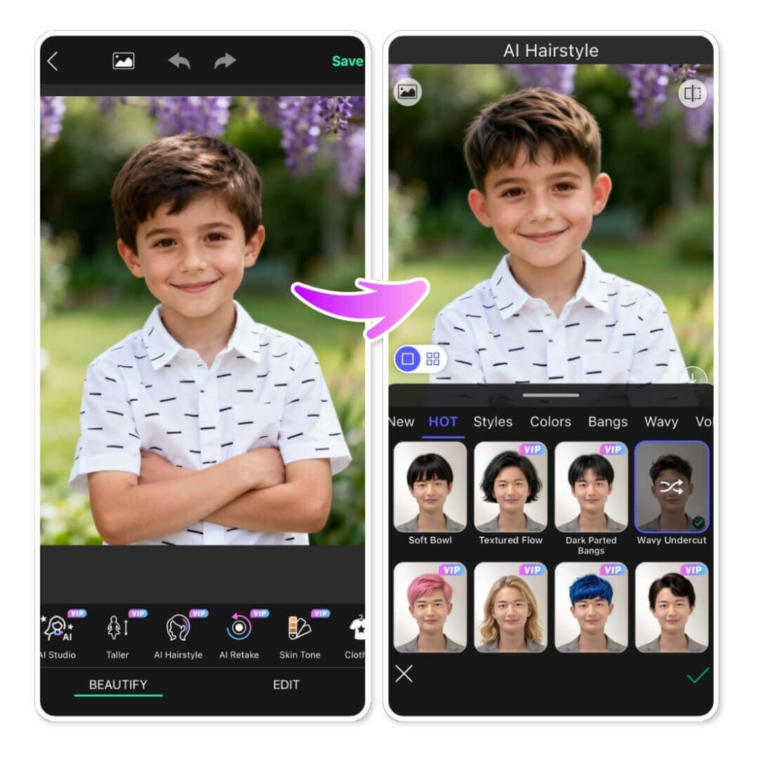 Meilleures applications avec coiffures pour petits garçons en 2026