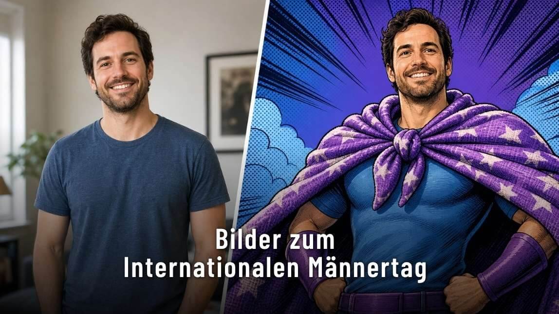 Internationaler Männertag: Bilder mit KI erstellen