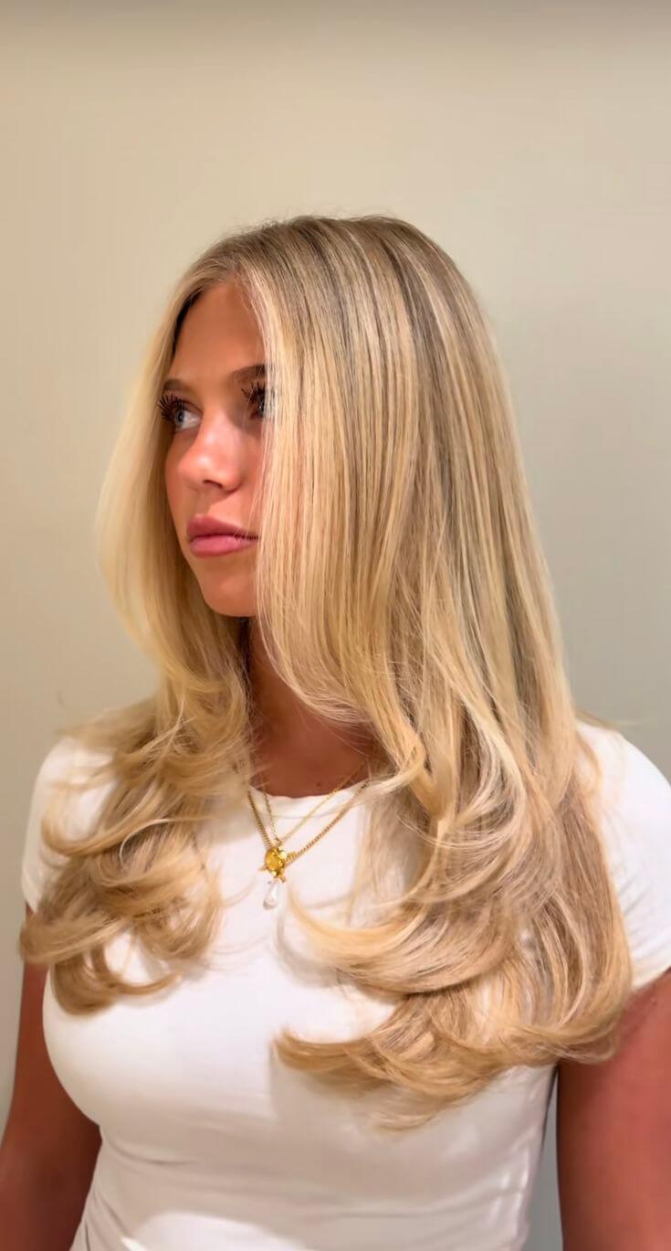 Fall 2026 hair trend: Glass Hair / Rich Girl Blowout