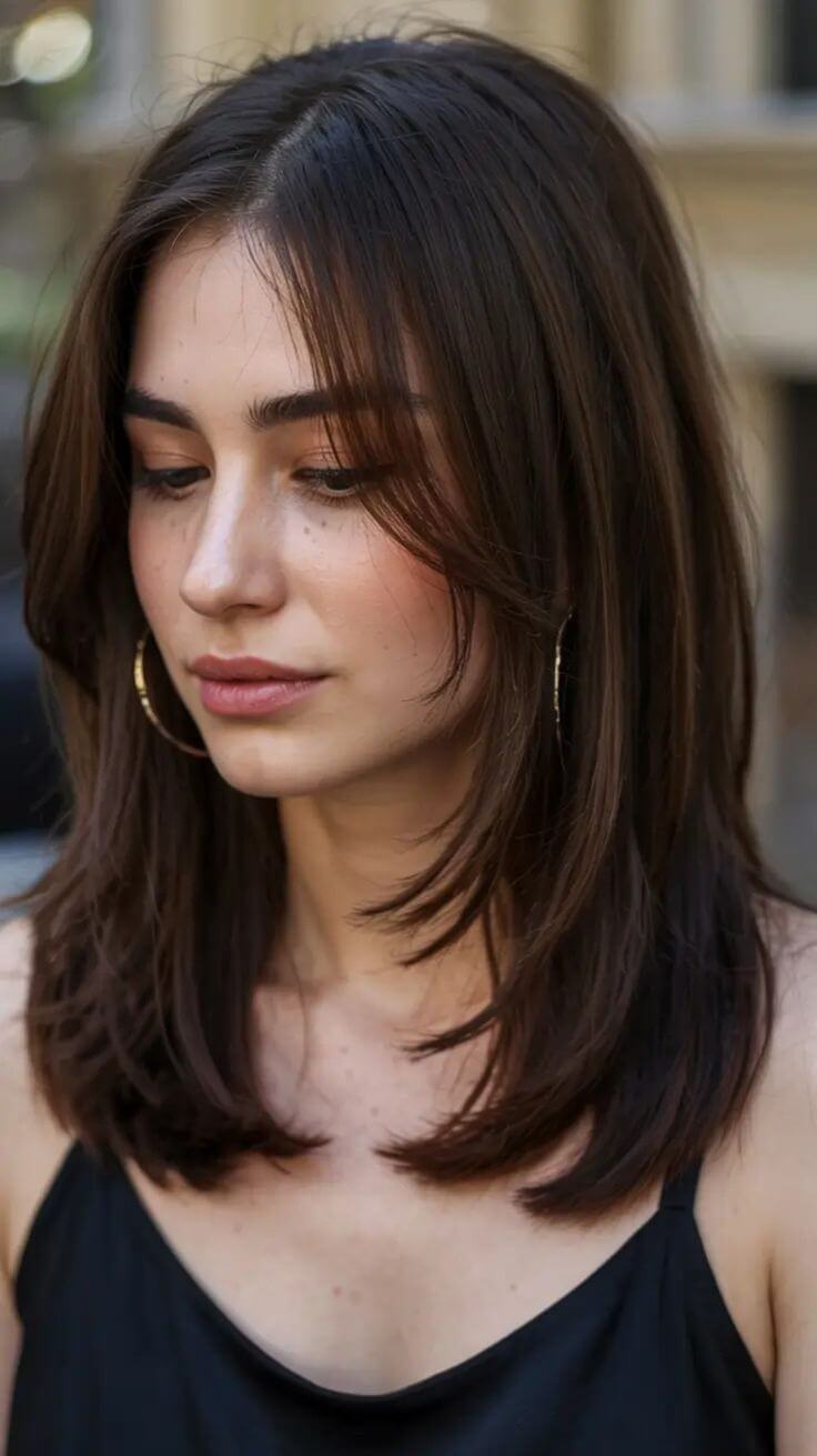 Fall 2026 haircut trend: Mid-Length Model Cut
