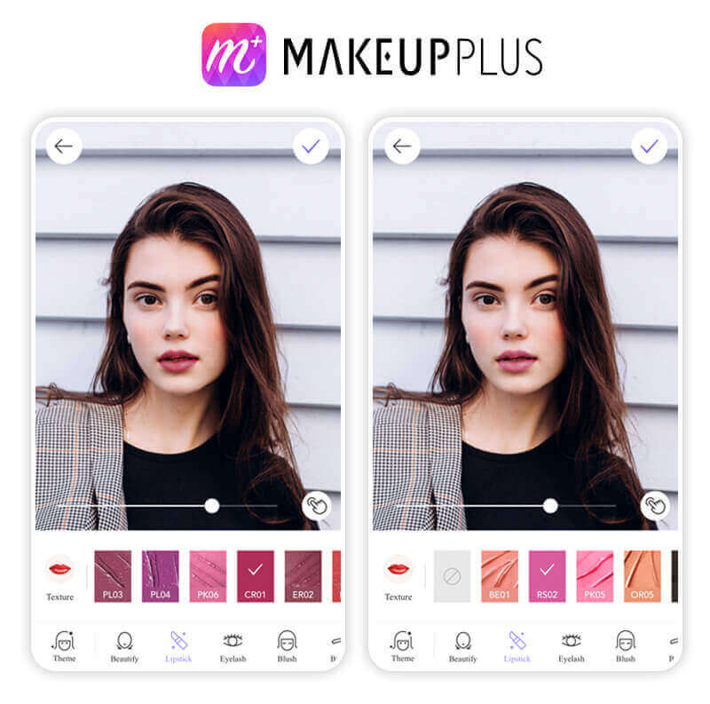 Meilleure application de filtres couleur de lèvres : Makeup Plus