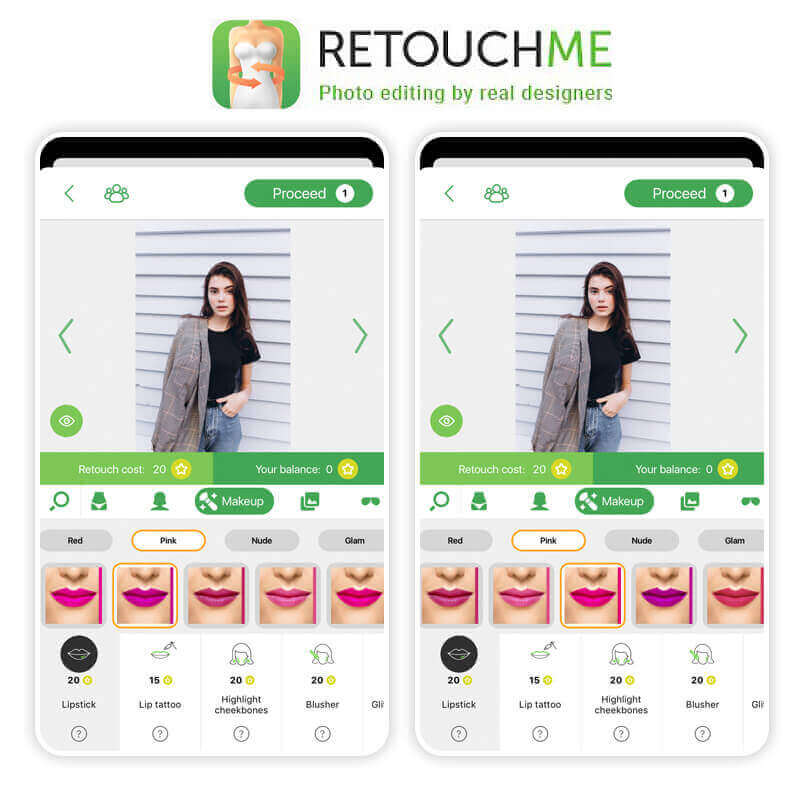 Meilleure application de filtre couleur de lèvres : RetouchMe