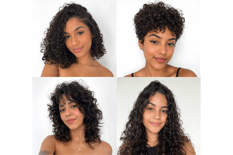 cortes para cabelo cacheado feminino curto, médio e longo
