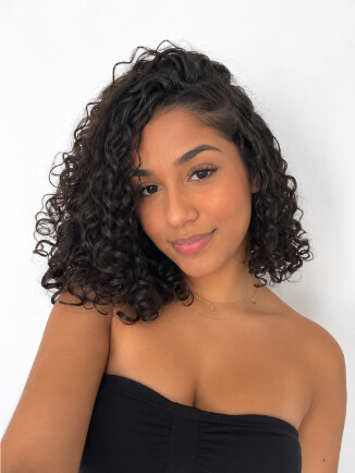 corte long bob para cabelo cacheado feminino médio