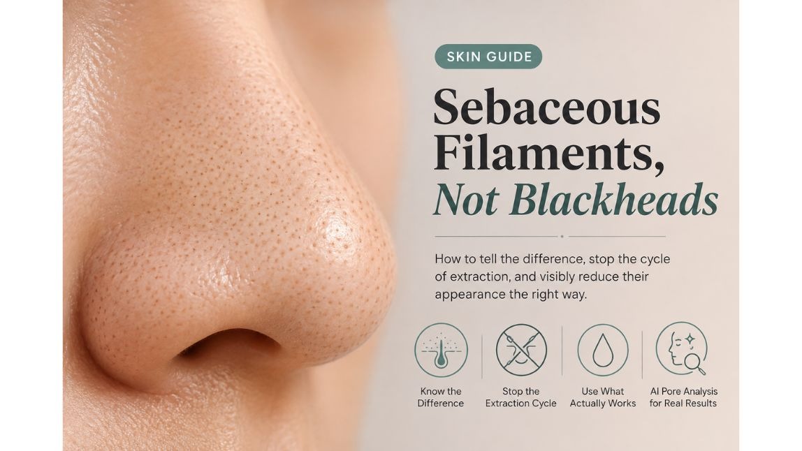 Sebaceous Filaments vs Blackheads: How to Tell Them Apart