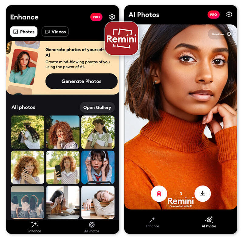 AI Portrait Generator: Remini AI Portrait Generators For AI Portraits: Remini