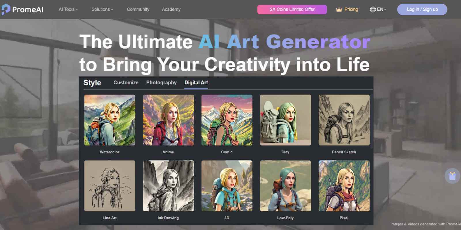 AI Portrait Generator: PromeAI AI Portrait Generator: PromeAI