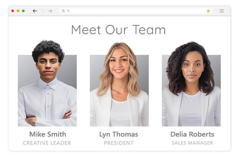 AI headshots as corporate headshots