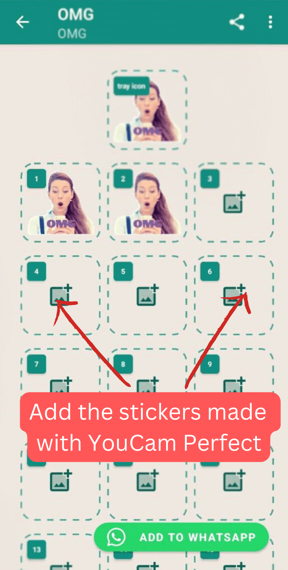 add stickers to create stickers pack add stickers to create stickers pack