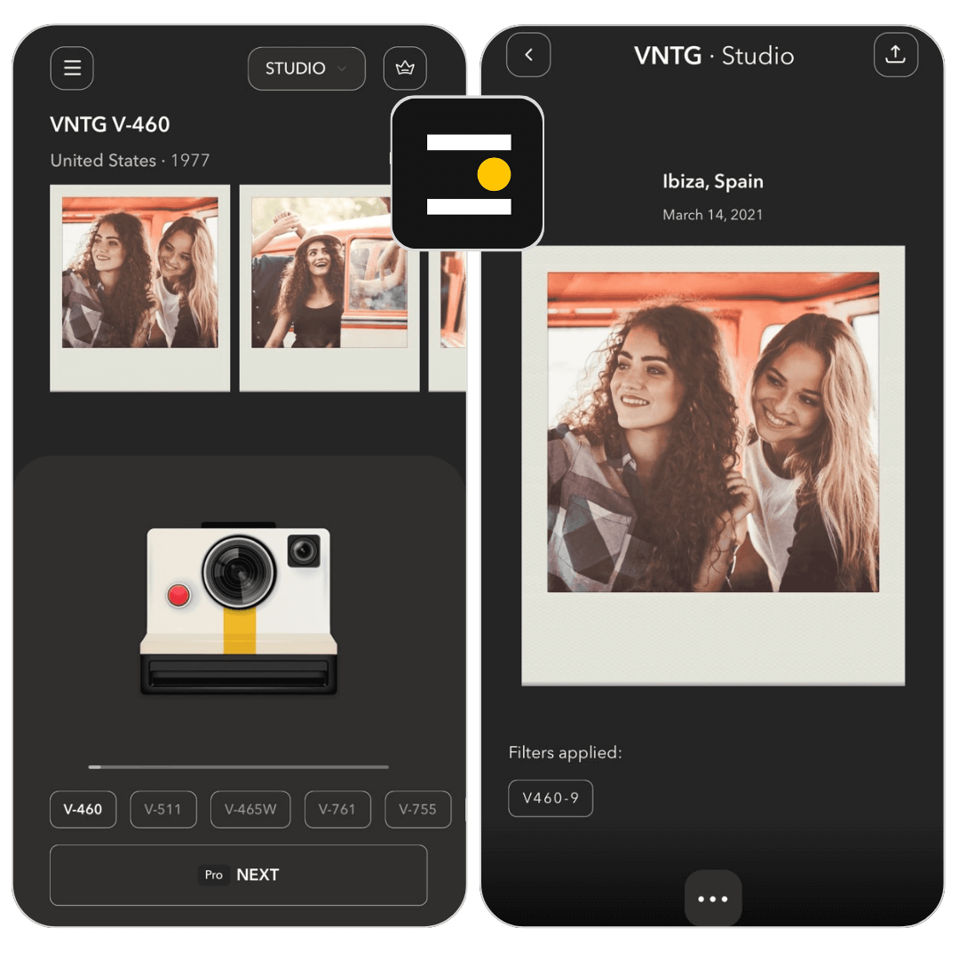 Polaroid App: VNTG Polaroid Wallpaper App: VNTG
