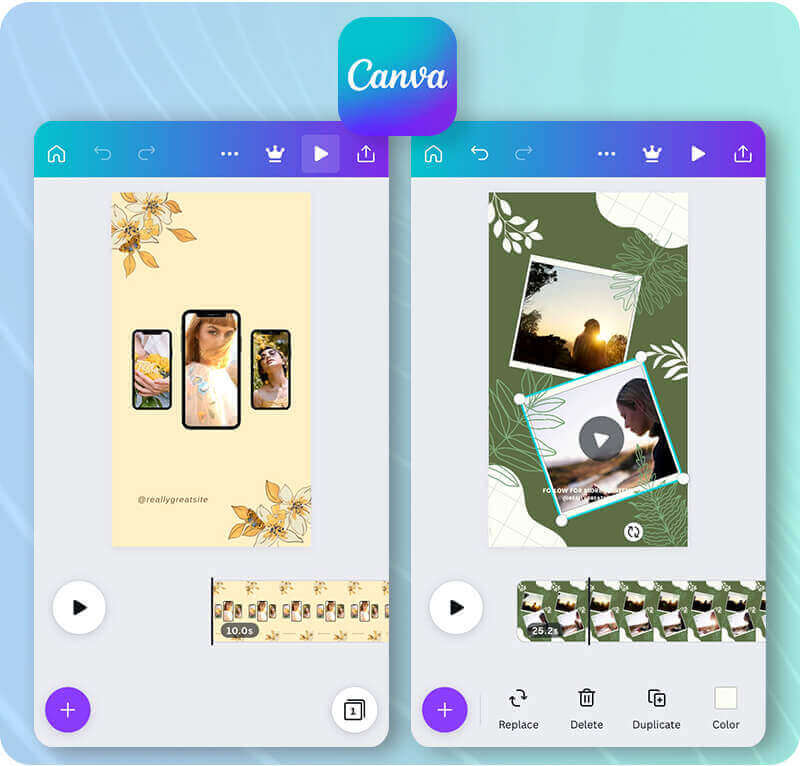 Canva Video Collage App for Social Media Canva - a video collage app ideal for creating social media content with professional templates.
