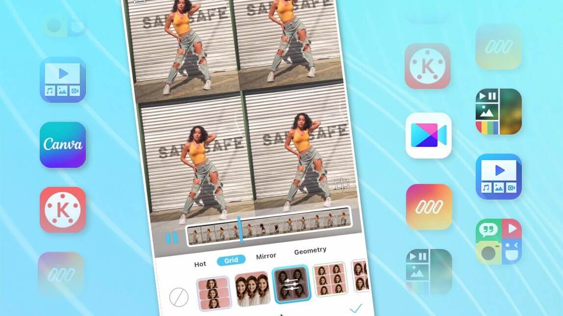 Best video collage maker apps to make video collage on iPhone and Android in 2025