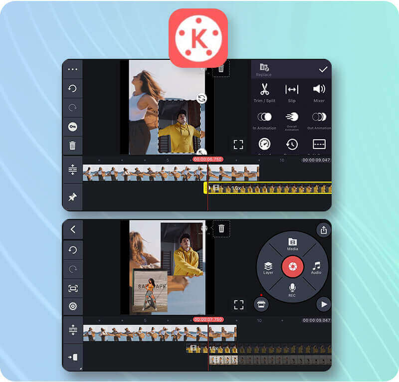 KineMaster Video Grid App KineMaster - a video editing app offering flexible video grid and collage options.
