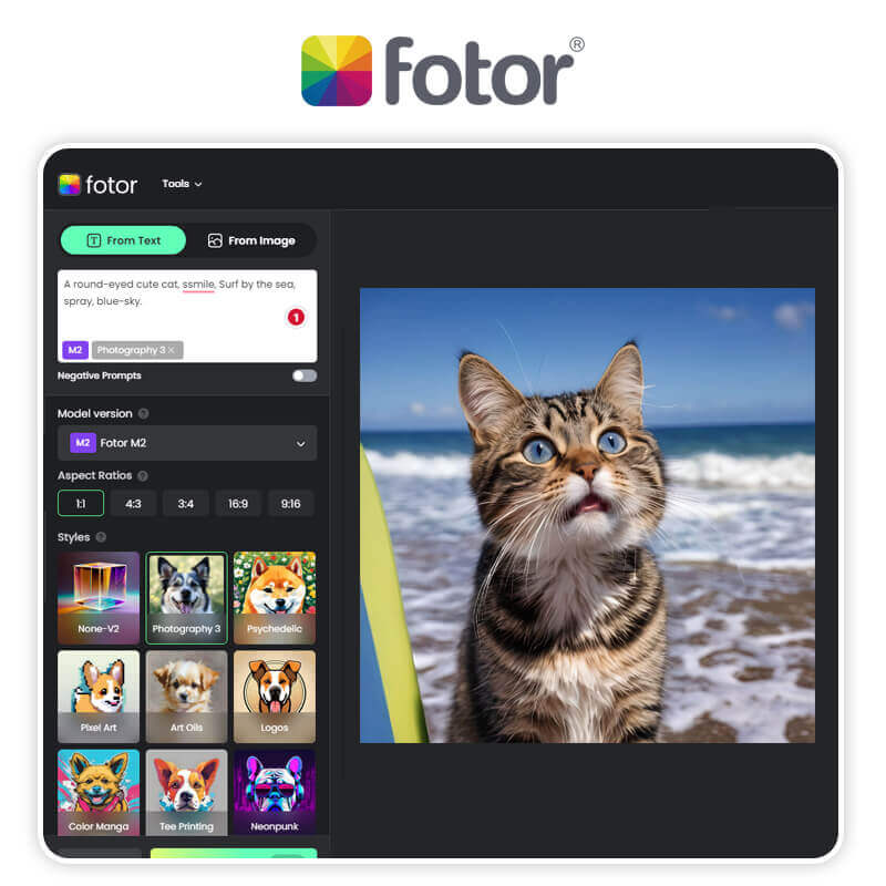 Best Text to Image AI Generator: Fotor