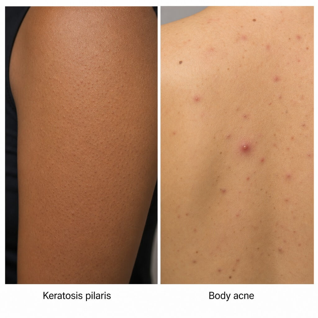 Keratosis pilaris and acne Keratosis pilaris and acne