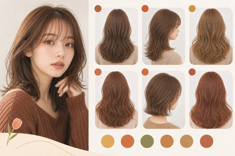 イエベ秋に似合う髪色 イエベ秋に似合う髪色