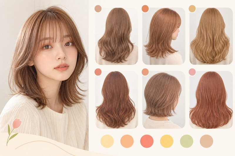 イエベ春に似合う髪色 イエベ春に似合う髪色