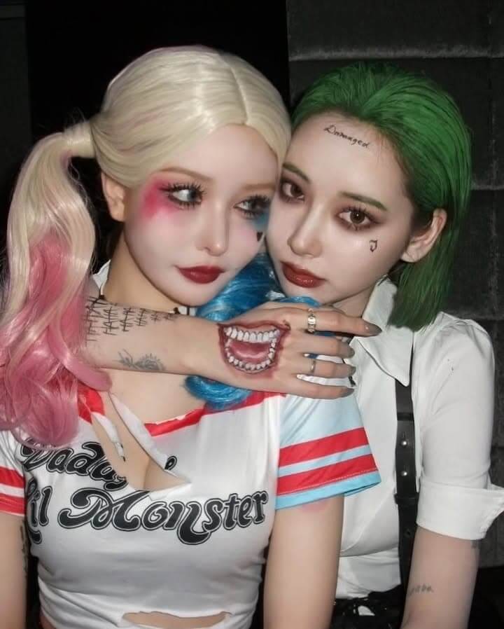 ハーレークイーン&ジョーカーのハロウィンコスプレ ハーレークイーン&ジョーカーのハロウィンコスプレ