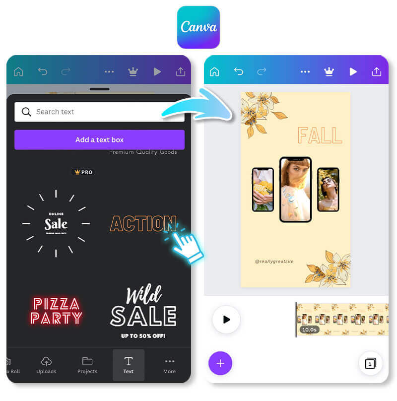 Best App to Add Text to Video: Canva Best App to Add Text to Video on iPhone and Android in 2023: Canva