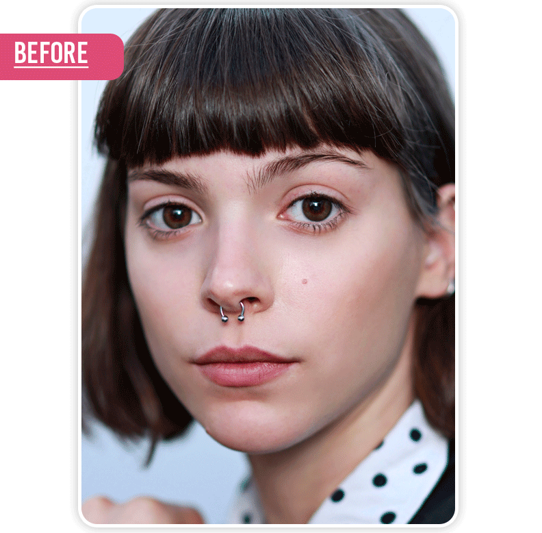 Application maquillage filtre rouge à lèvres