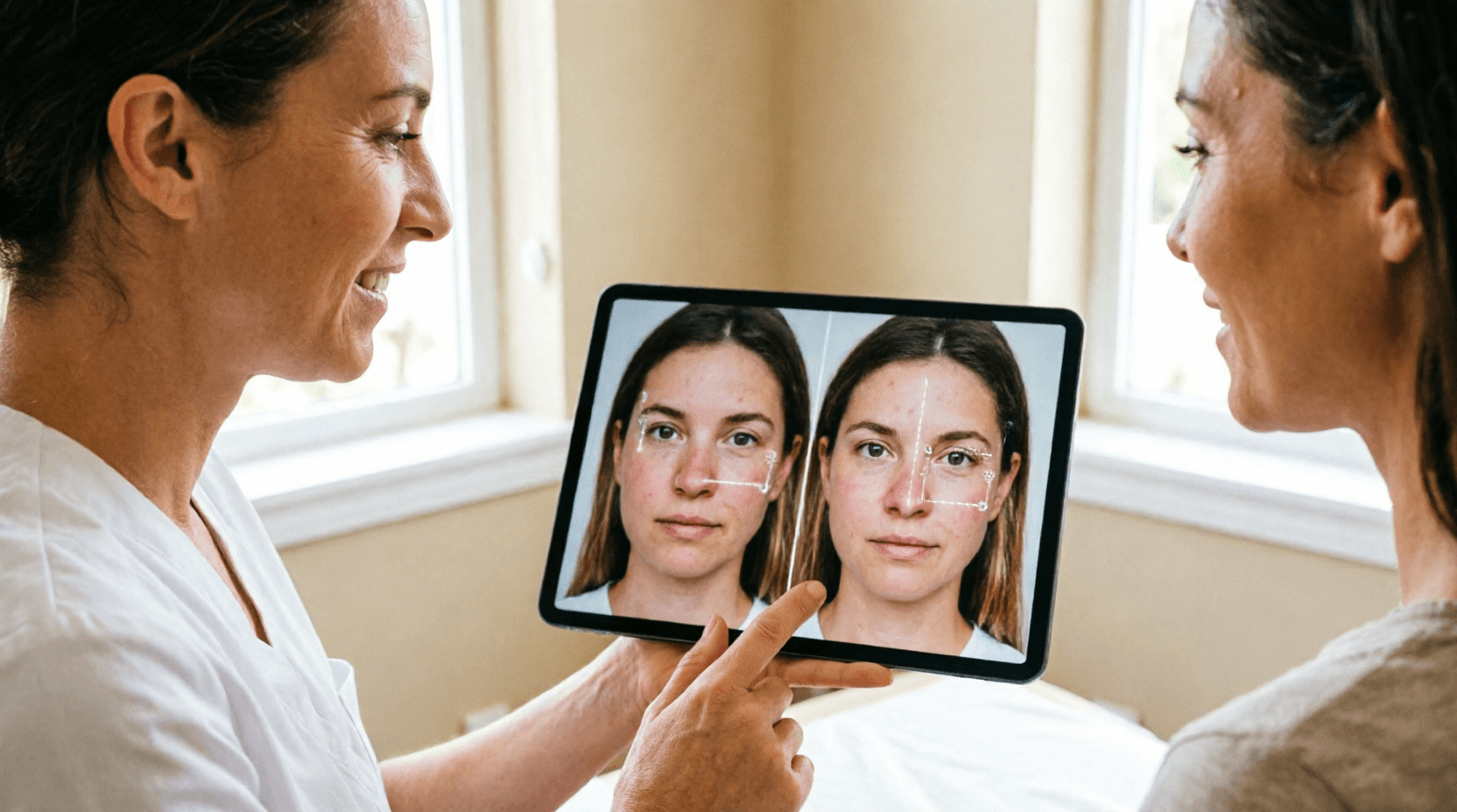 skin analysis before and after