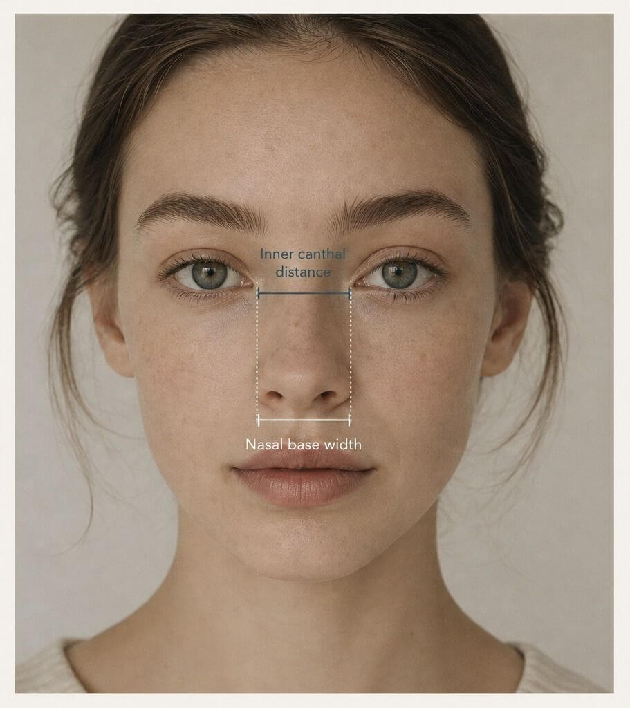 Step 3: Measure Frontal Symmetry & Base Width