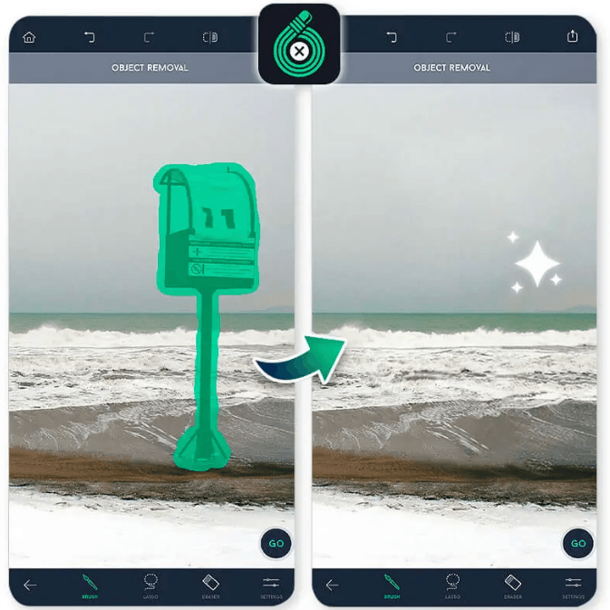 TouchRetouch : Magic eraser, gomme magique