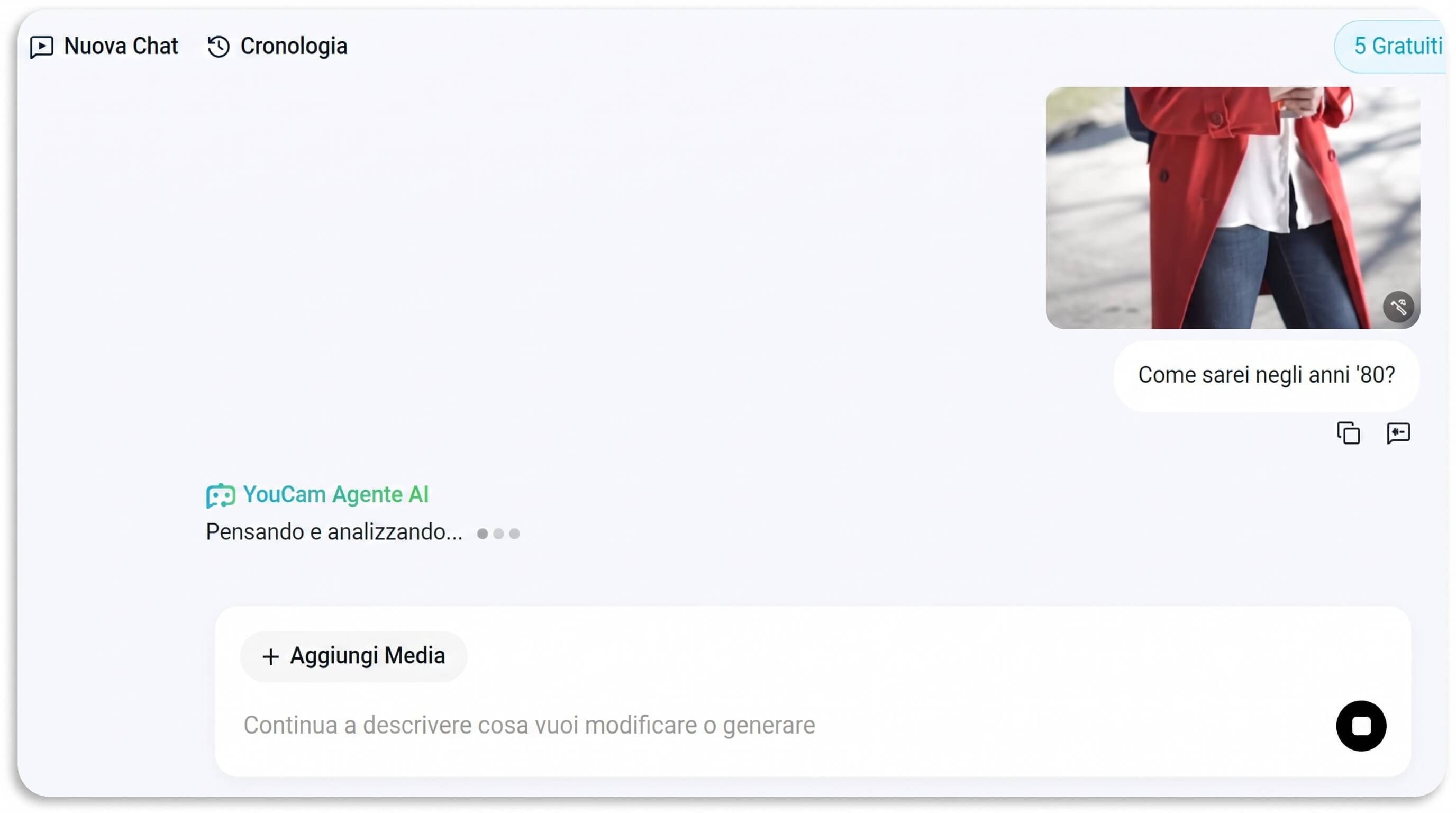 Trend Social del Momento: Come Applicare il Filtro Foto Anni 80 con Agente AI Inserisci Prompt per la Tua Foto Anni 80
