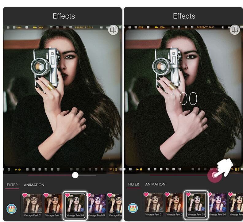 Filtri Foto "Vintage Feel" YouCam Perfect: Miglior App Foto Vintage