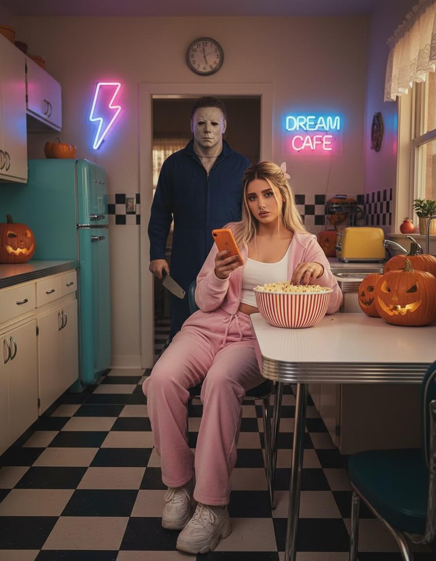 Prompt Halloween Gemini : Michael Mayers d'Halloween