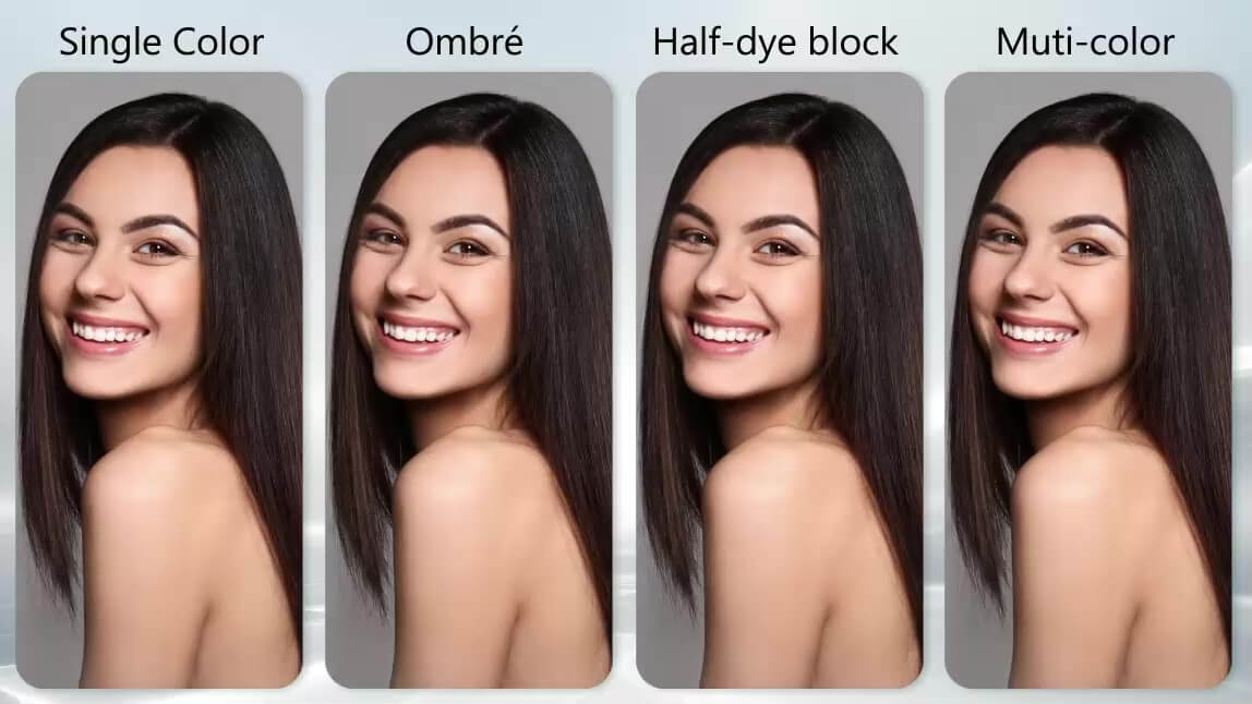 Choosing and saving a hairstyle preview to bring to a stylist