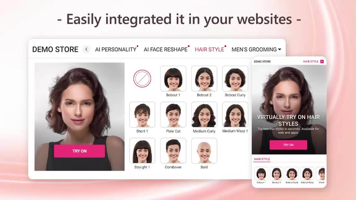 Different virtual hair color try-on tools compared