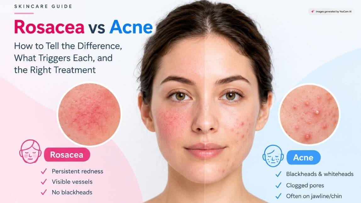 Rosacea vs Acne: How to Tell Redness Apart, and How a Skin Analysis API Detects It