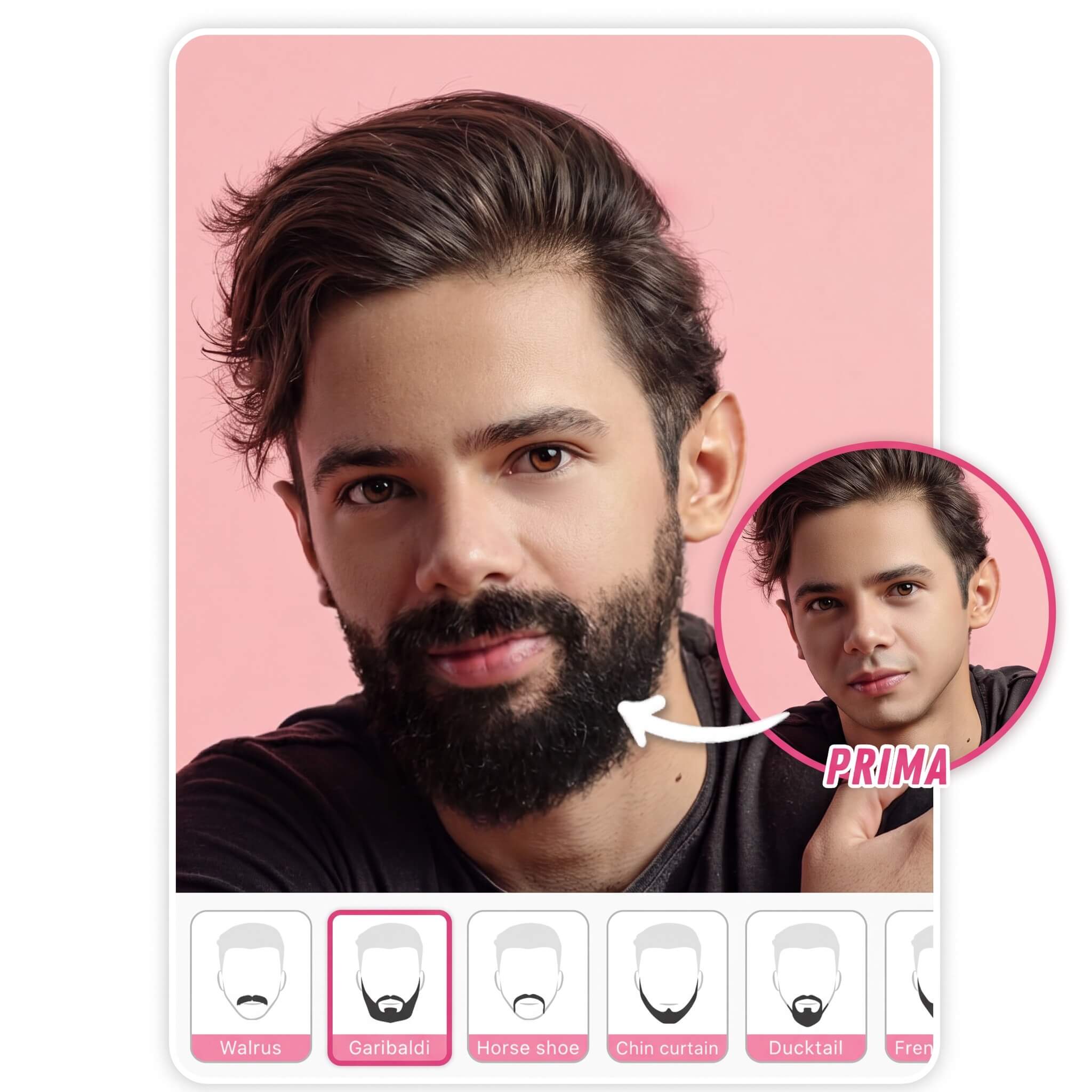 Prova Virtuale Tipi di Barba: Miglior App per Filtro Barba Filtro Barba e Filtro Senza Barba: App Prova Stili di Barba