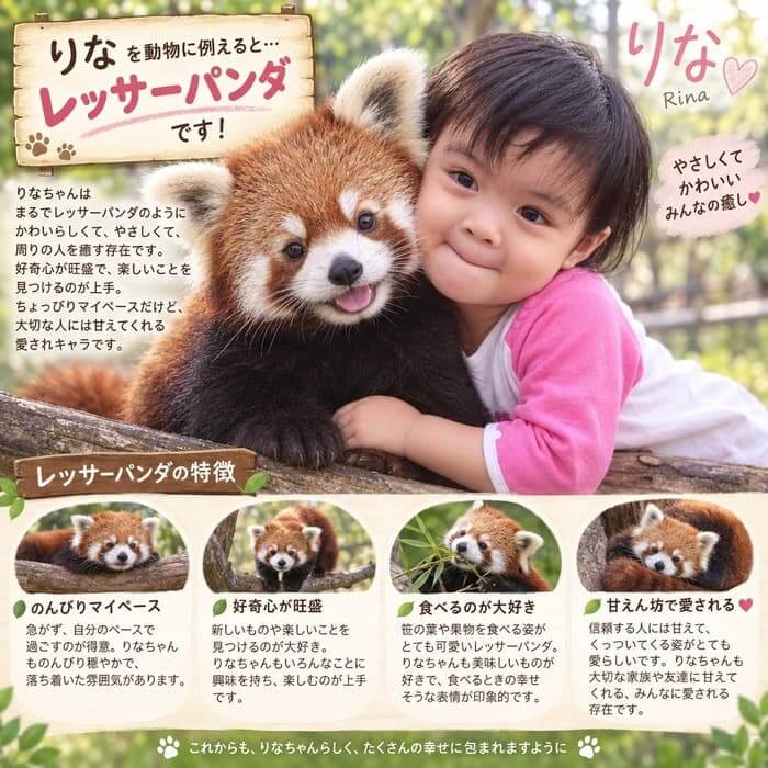 自分の幼少期の写真を使用したチャッピー動物診断の結果 自分の幼少期の写真を使用したチャッピー動物診断の結果