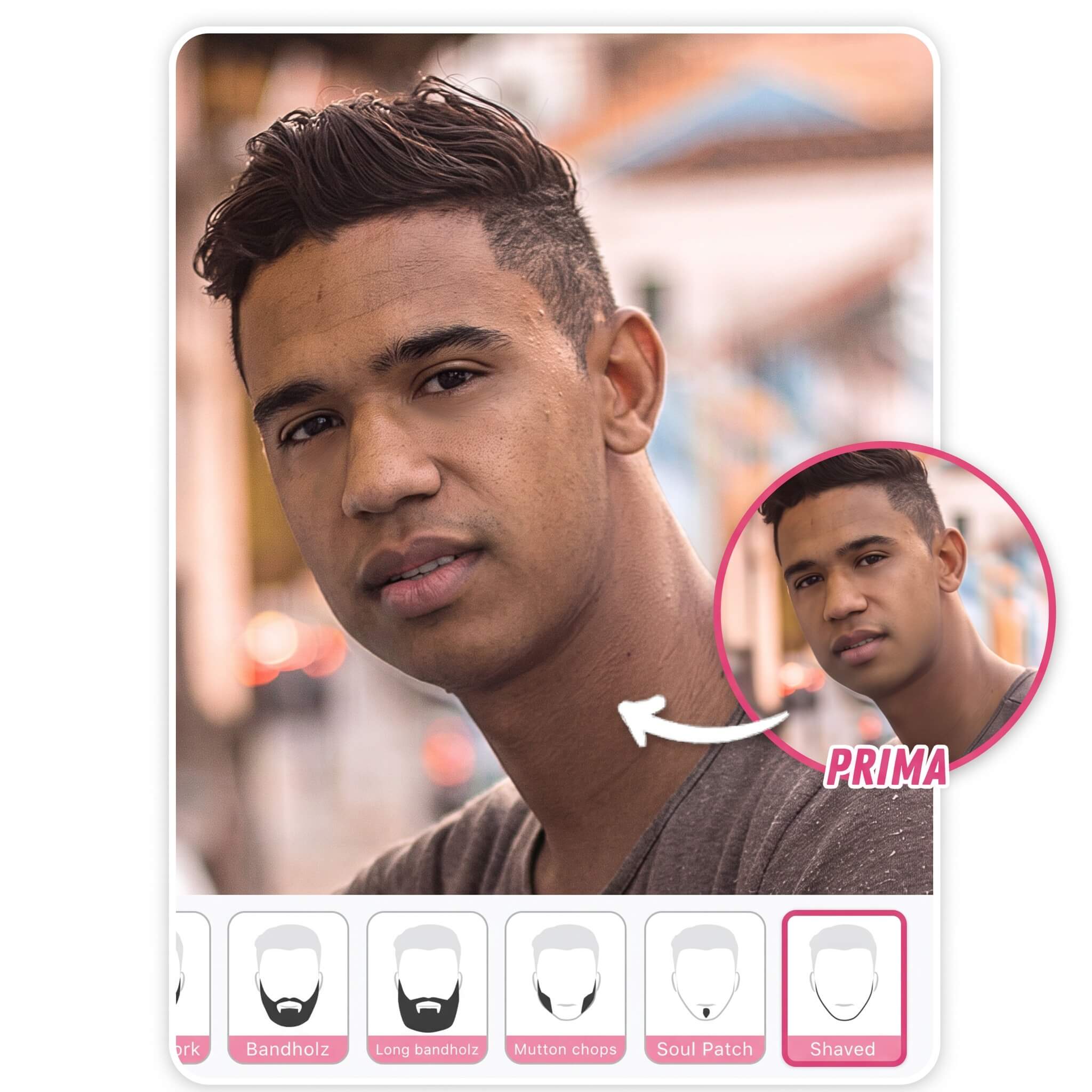 Prova il Filtro Senza Barba Filtro Barba e Filtro Senza Barba: App Prova Stili di Barba