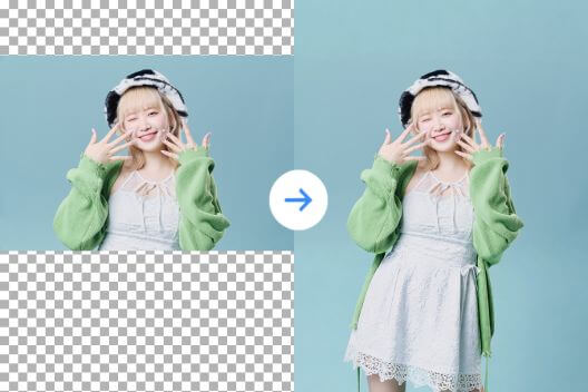 アプリで背景を拡張