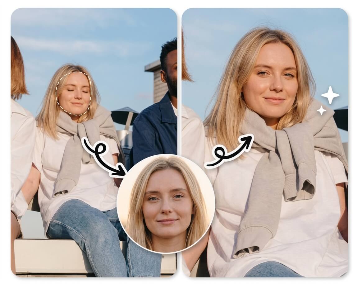 abrir ojos en fotos