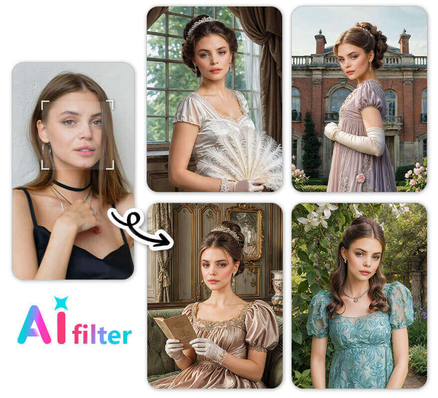 Idee Costumi Halloween: Bridgerton Prova il costume di Halloween in stile Bridgerton con la miglior app per creare outfit
