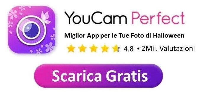 Scarica YouCam Perfect, miglior app per le tue foto di Halloween Scarica YouCam Perfect, miglior app per le tue foto di Halloween