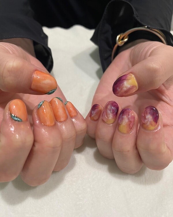 パンプキン×おいもネイル パンプキン×おいもネイル