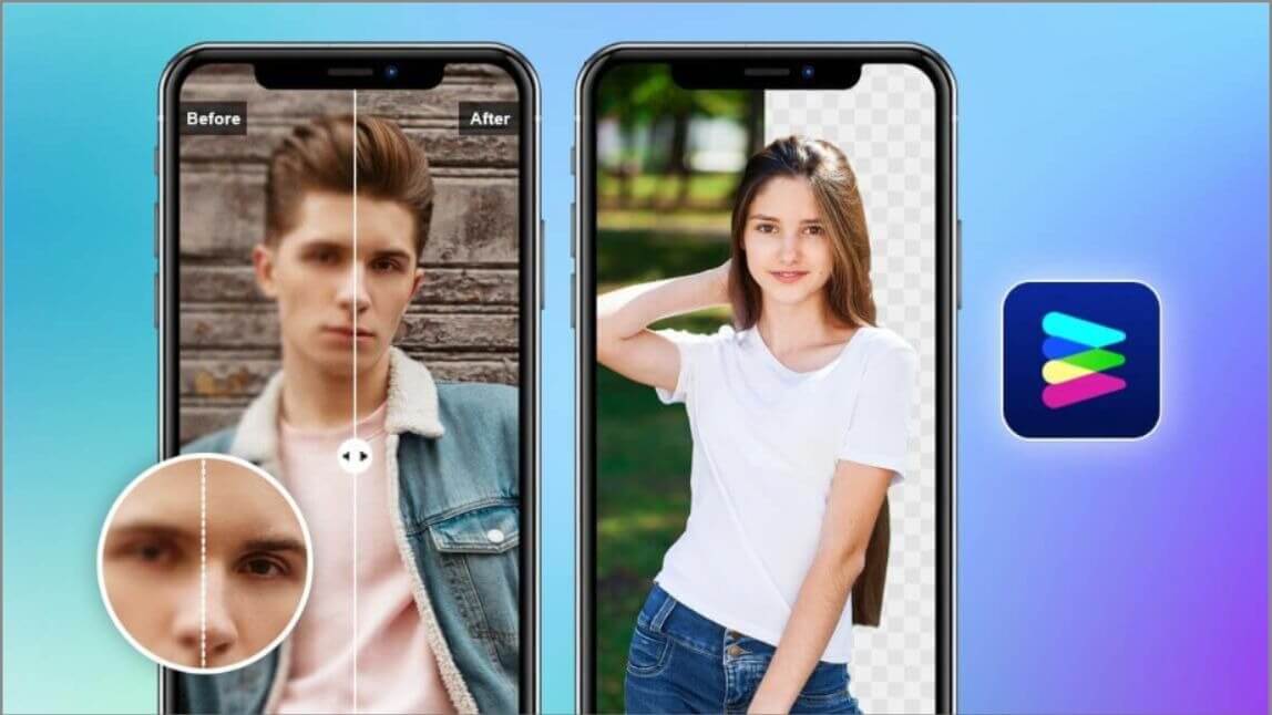 AI photo enhancer apps for iPhone and Android in 2026.