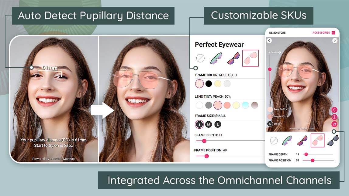 AI Glasses & Sunglasses Virtual Try On
