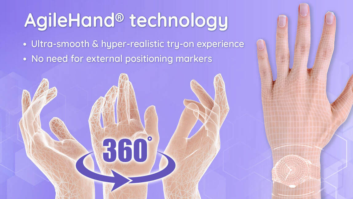 AgileHand wrist tracking technology for virtual bracelet try-on