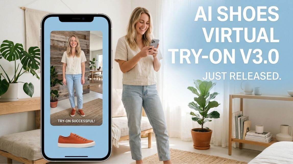 AI 신발 가상 착용 API V3 출시: 신발 사진만으로 실제 상품을 가상 착용하는 방법
