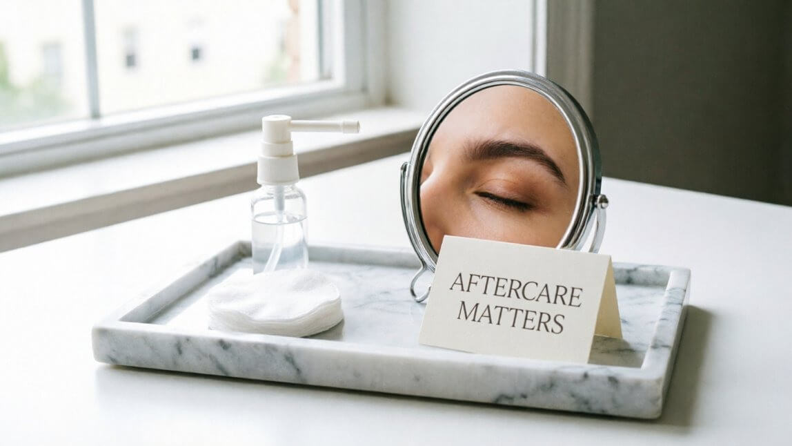 Eyebrow transplant aftercare kit