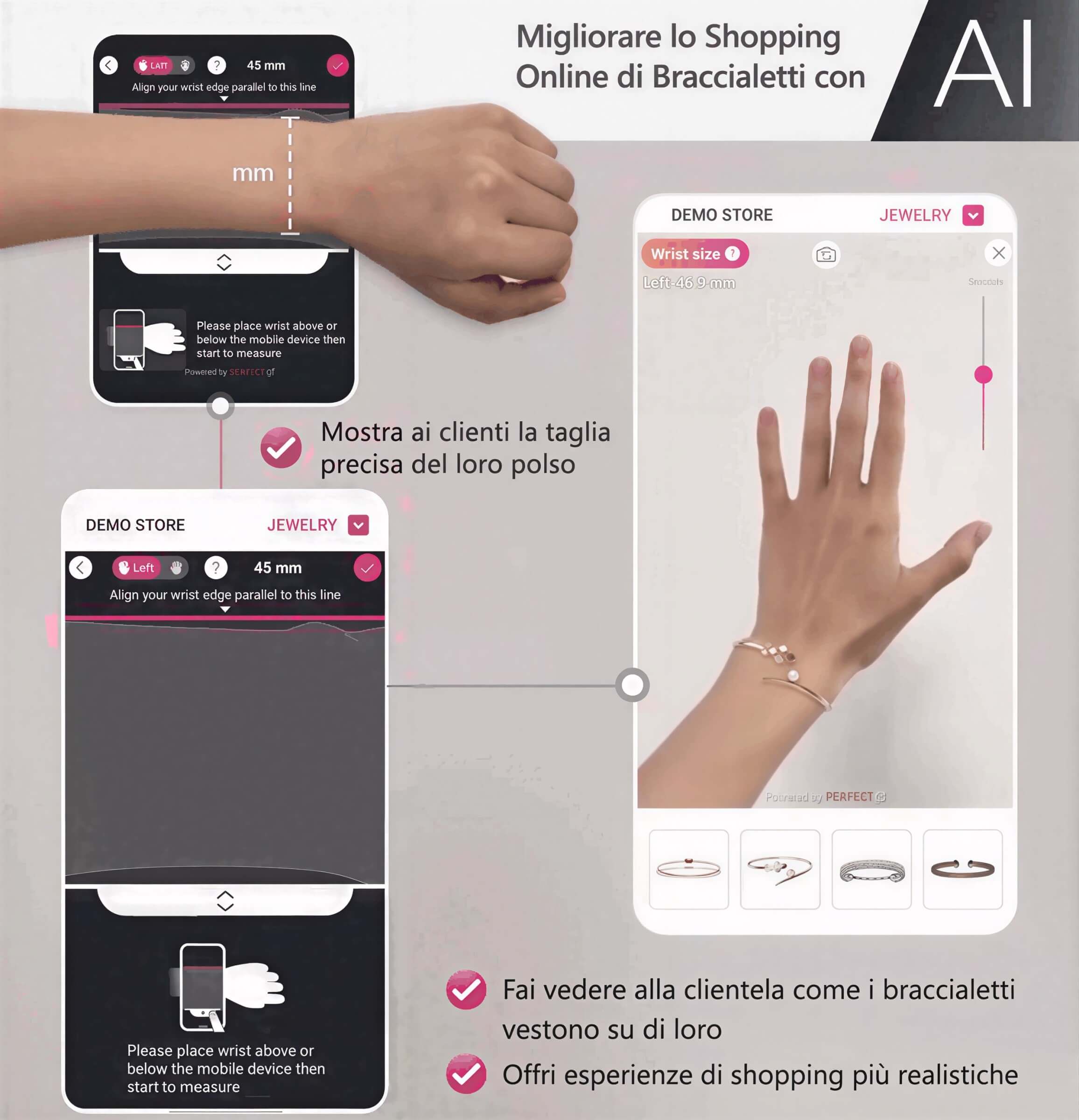Misuratore polso online Perfect Corp su smartphone Misuratore polso online Perfect Corp su smartphone
