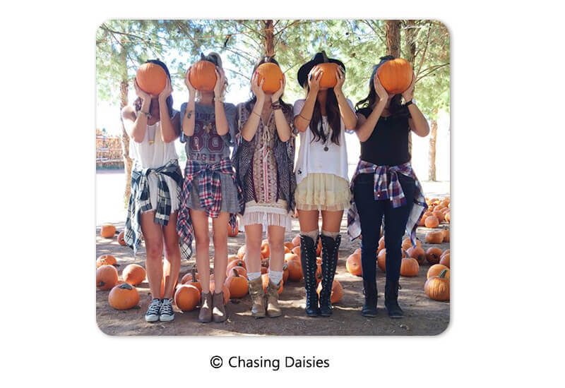 Pumpkin Patch Photo Idea Pumpkin Patch Photo Idea: Pumpkin in front of Face