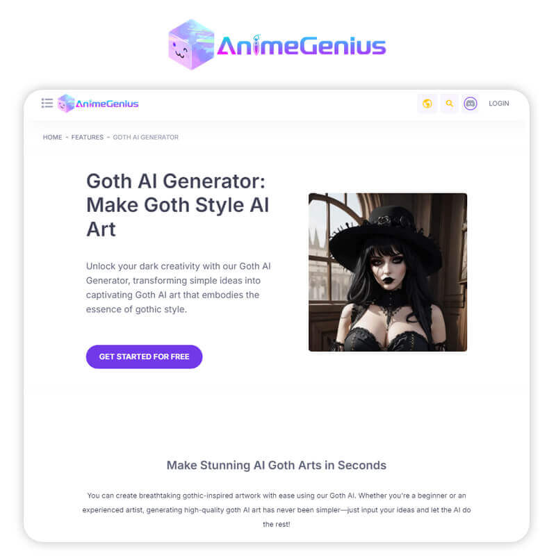 Goth AI Generator: AnimeGenius Goth AI Generator: AnimeGenius