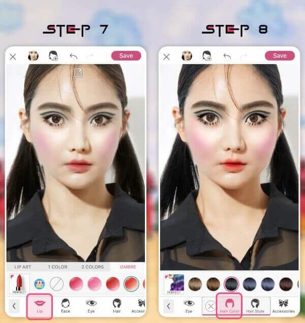Lips Color | Squid Game Doll Edit Lips Color | Squid Game Doll Edit